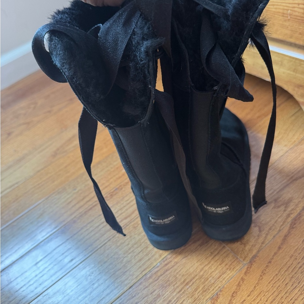 Koolaburra Black Fur-Lined Footwear